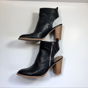 DV Dolce Vita Zip Up Mule Western Stitch Booties
